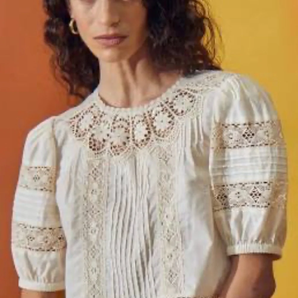 Hunter Bell Ousie Lace Blouse small - Picture 4 of 7